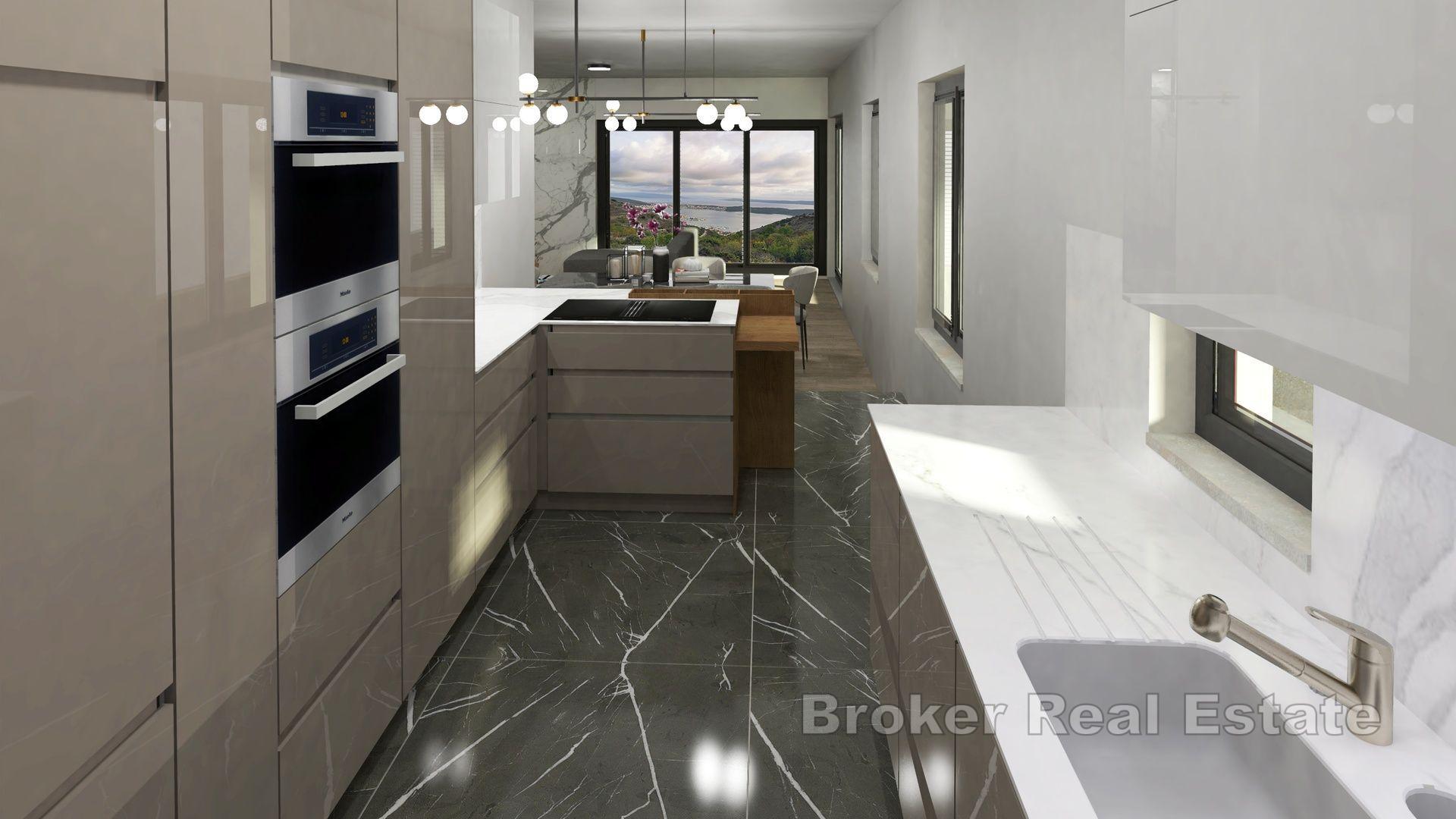 Trogir - Willa z basenem i widokiem na morze