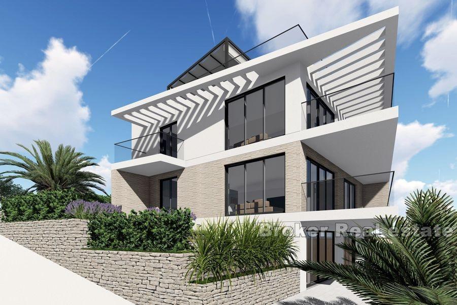 Ostrov Čiovo - Luxusní apartmány ve výstavbě blízko moře