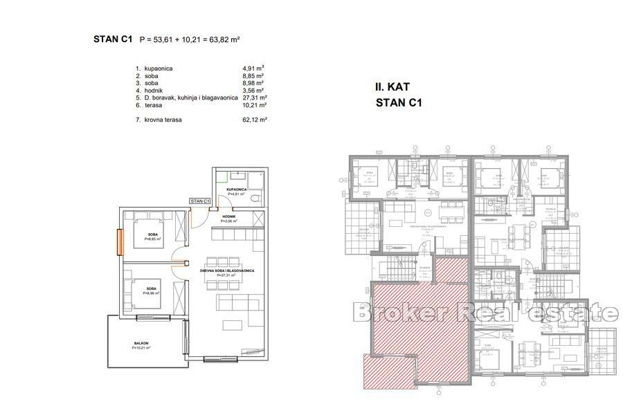 Kaštela - Novopostavené apartmány blízko mora