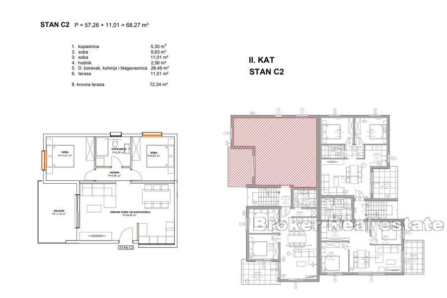 Kaštela - Novopostavené apartmány blízko mora