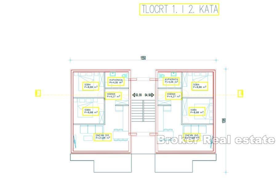 Wyspa Ciovo - Apartamenty z dwiema sypialniami i widokiem na morze