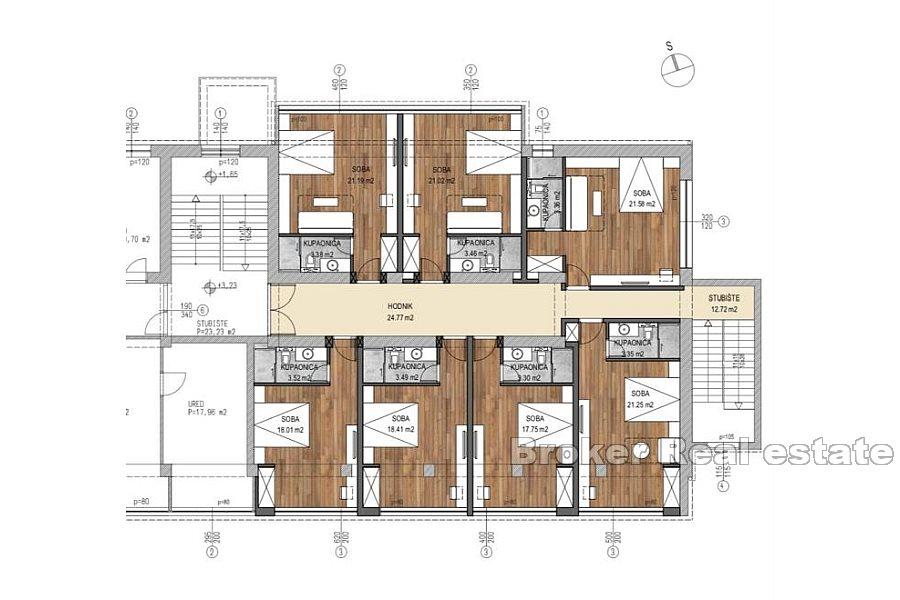 Split centrum - Krásně zařízené pokoje