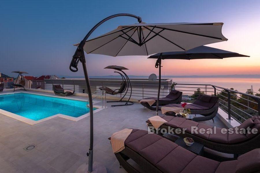 Makarska - Villa med basseng og havutsikt