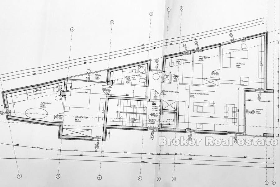 Makarska - Třípokojový apartmán s výhledem na moře
