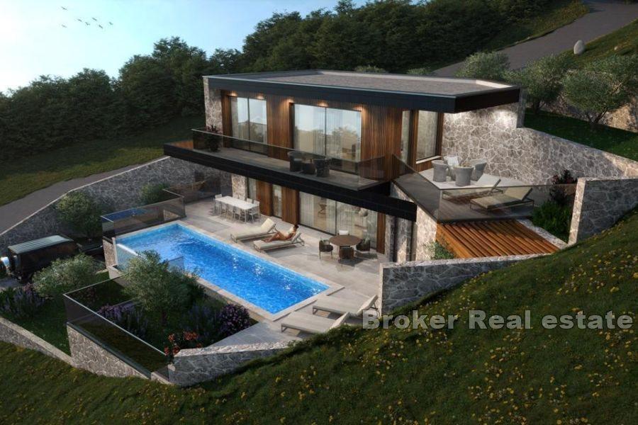 Makarska - una proprietà unica con piscina e vista sul mare