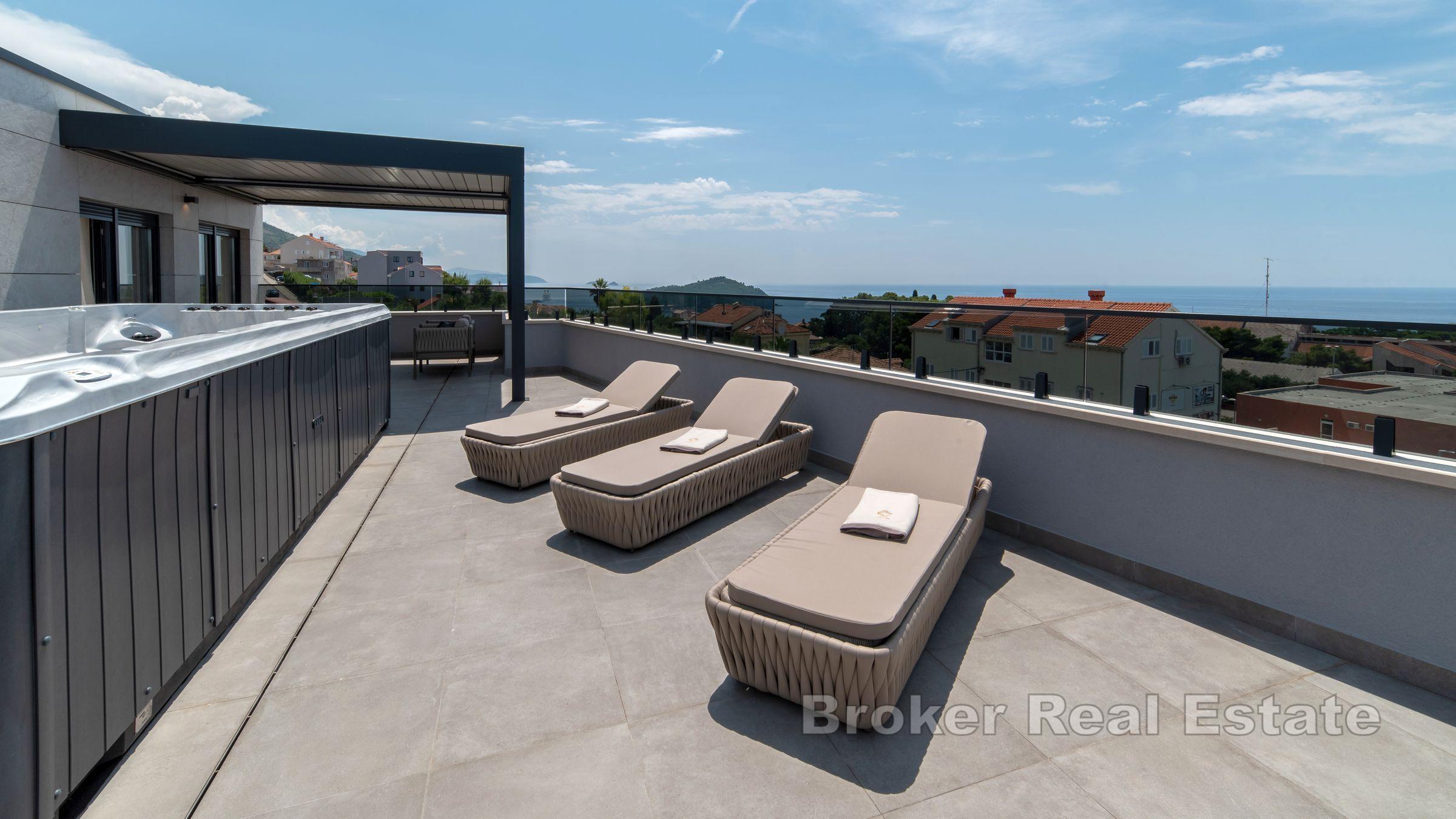 Dubrovnik, centre - immeuble luxueux avec vue sur la mer et la vieille ville