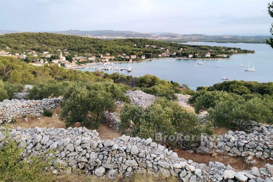 Ile de Zlarin - Terrain à bâtir avec vue dégagée sur la mer