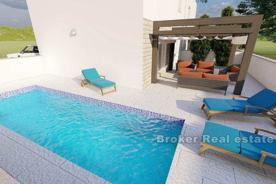 Insel Vir - Doppelhaushälfte mit Pool