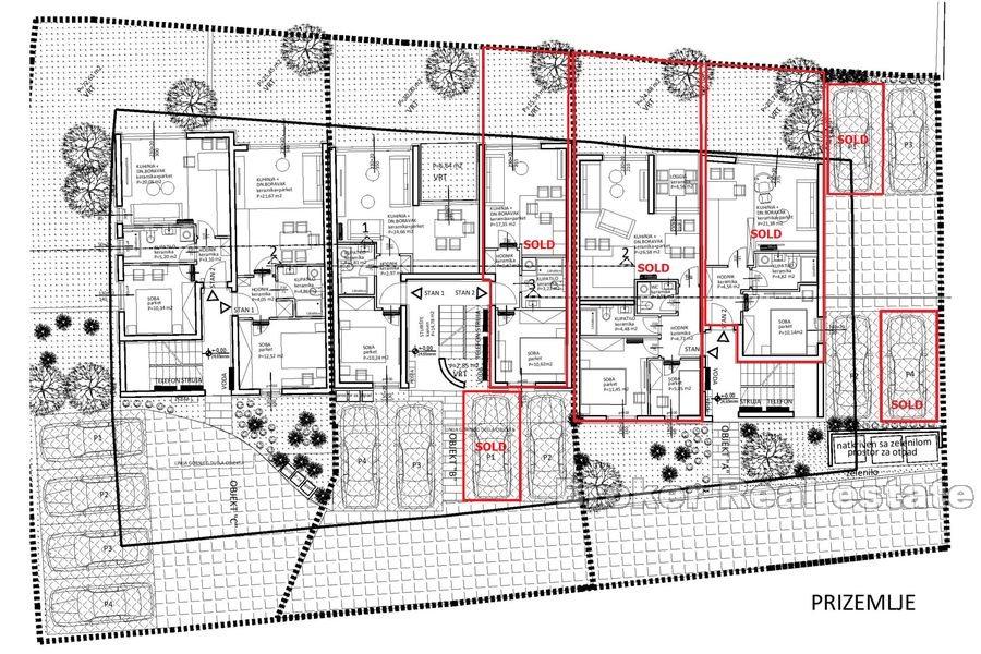 Quartier Split - Appartements en construction avec vue mer