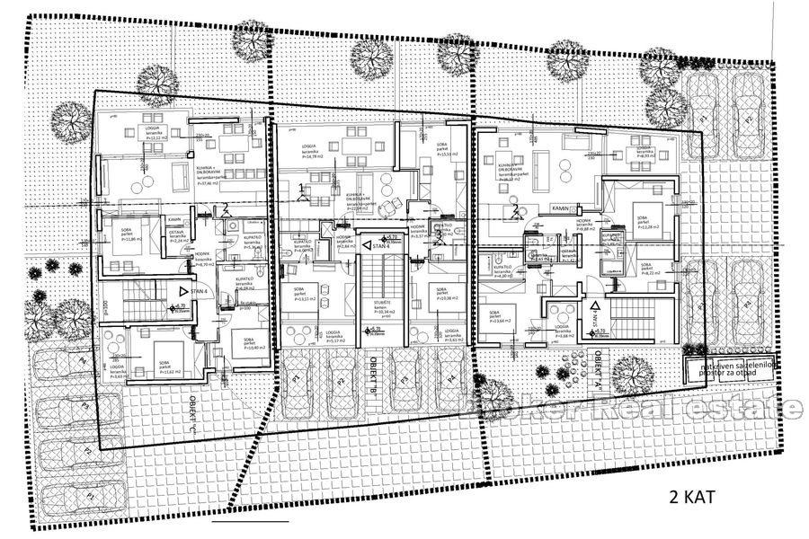 Quartier Split - Appartements en construction avec vue mer
