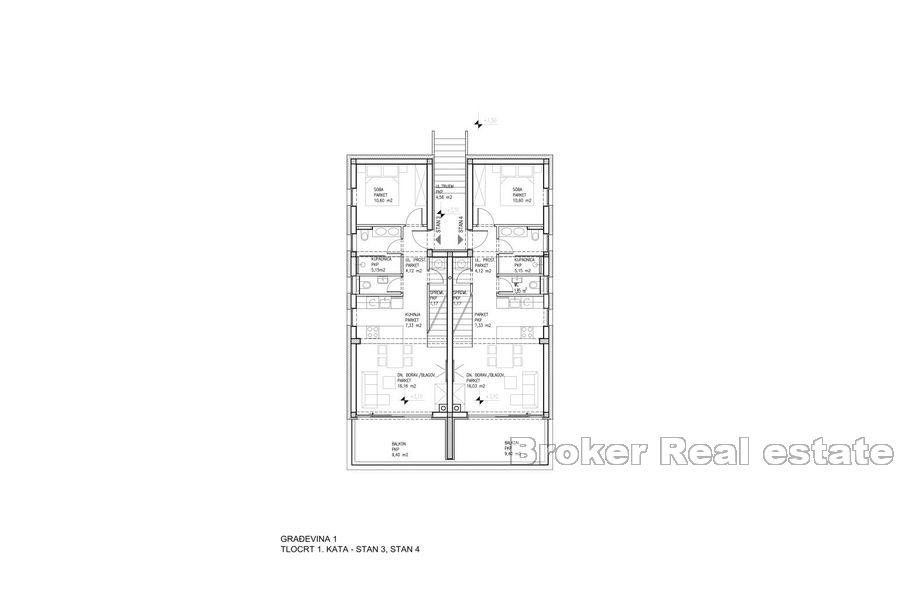 Øya Pag - Luksus toppleilighet med havutsikt