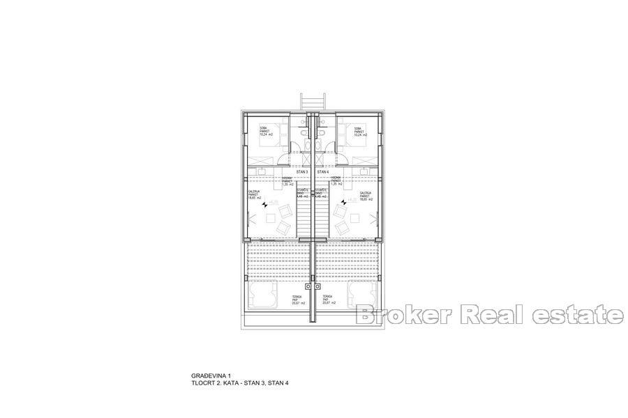 Остров Паг - Роскошный пентхаус с видом на море
