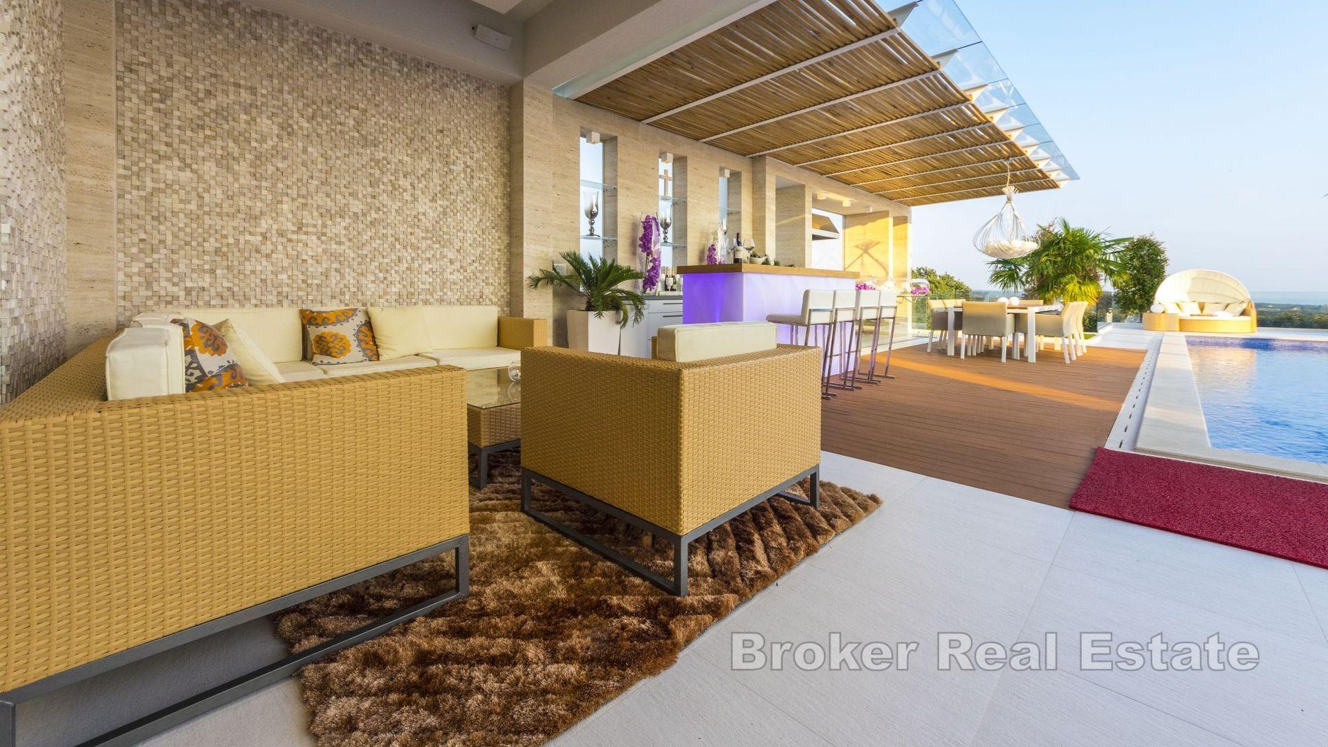 Pag - Luxusvilla mit Pool und Meerblick