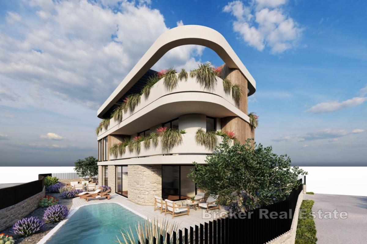 Dom w zabudowie bliźniaczej w pierwszym rzędzie do morza