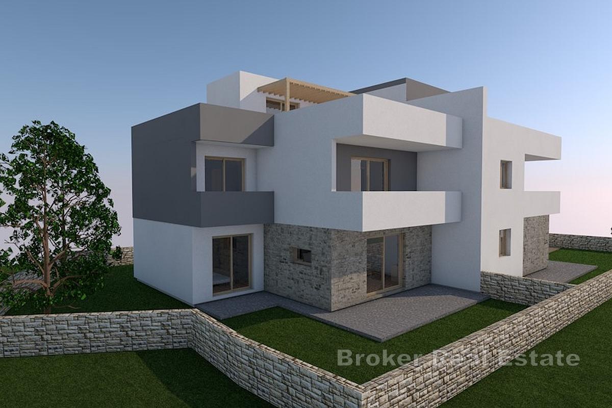 Villas jumelées avec piscine dans un cadre paisible près de Šibenik