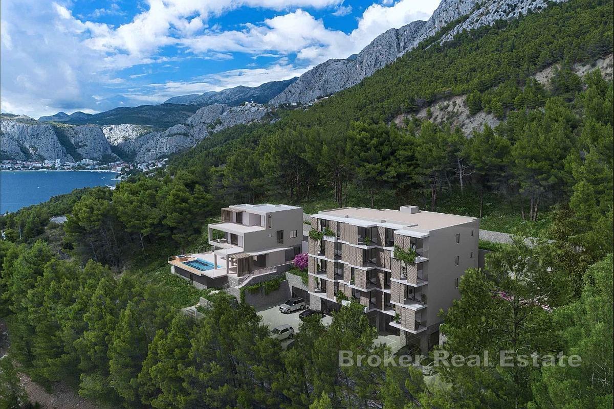 Nowoczesny apartament z dwiema sypialniami i widokiem na morze