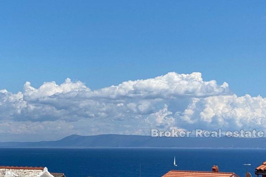 Brač - Kamenný dom s bazénom a výhľadom na more