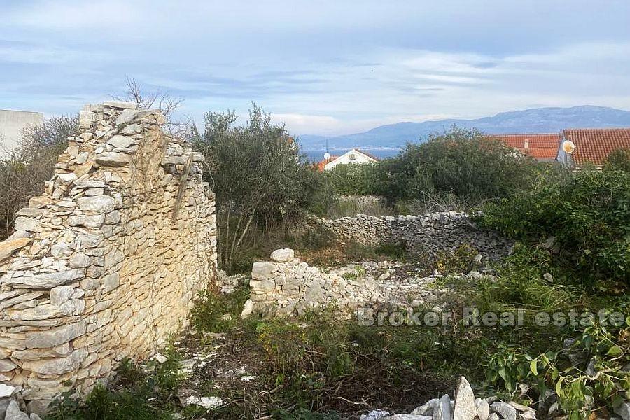 Île de Brac - Terrain avec permis de construire