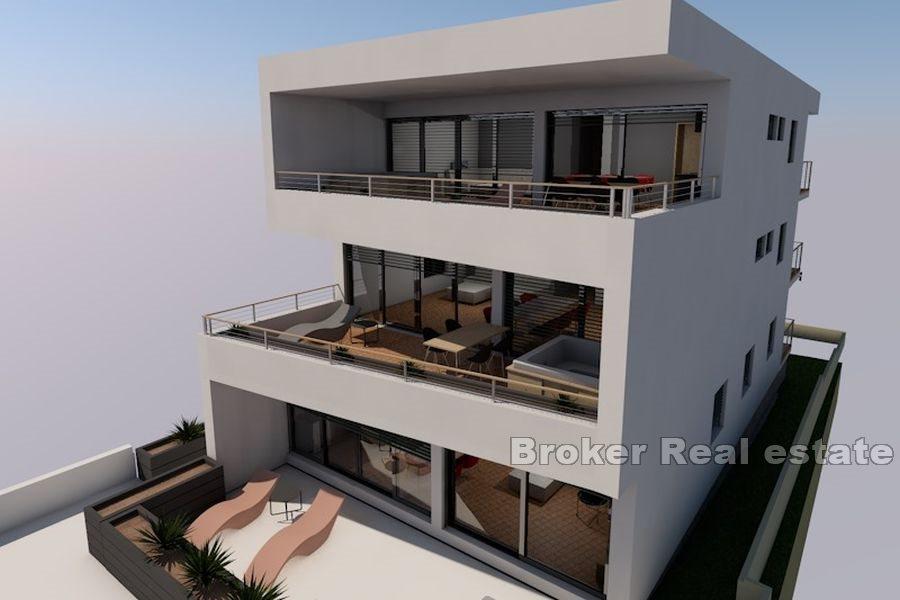 Sibenik - Apartamenty z widokiem na morze w nowym budynku