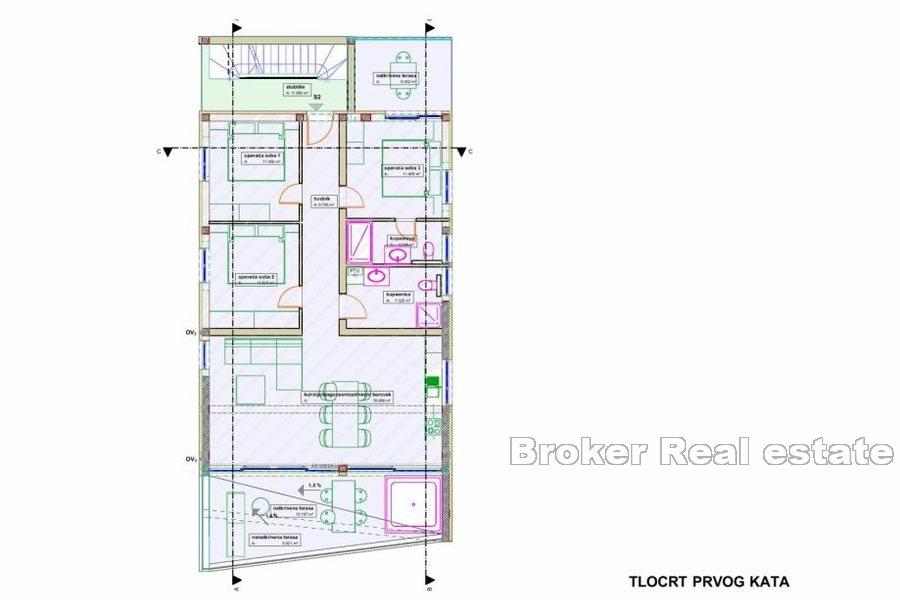 Sibenik - Apartamenty z widokiem na morze w nowym budynku