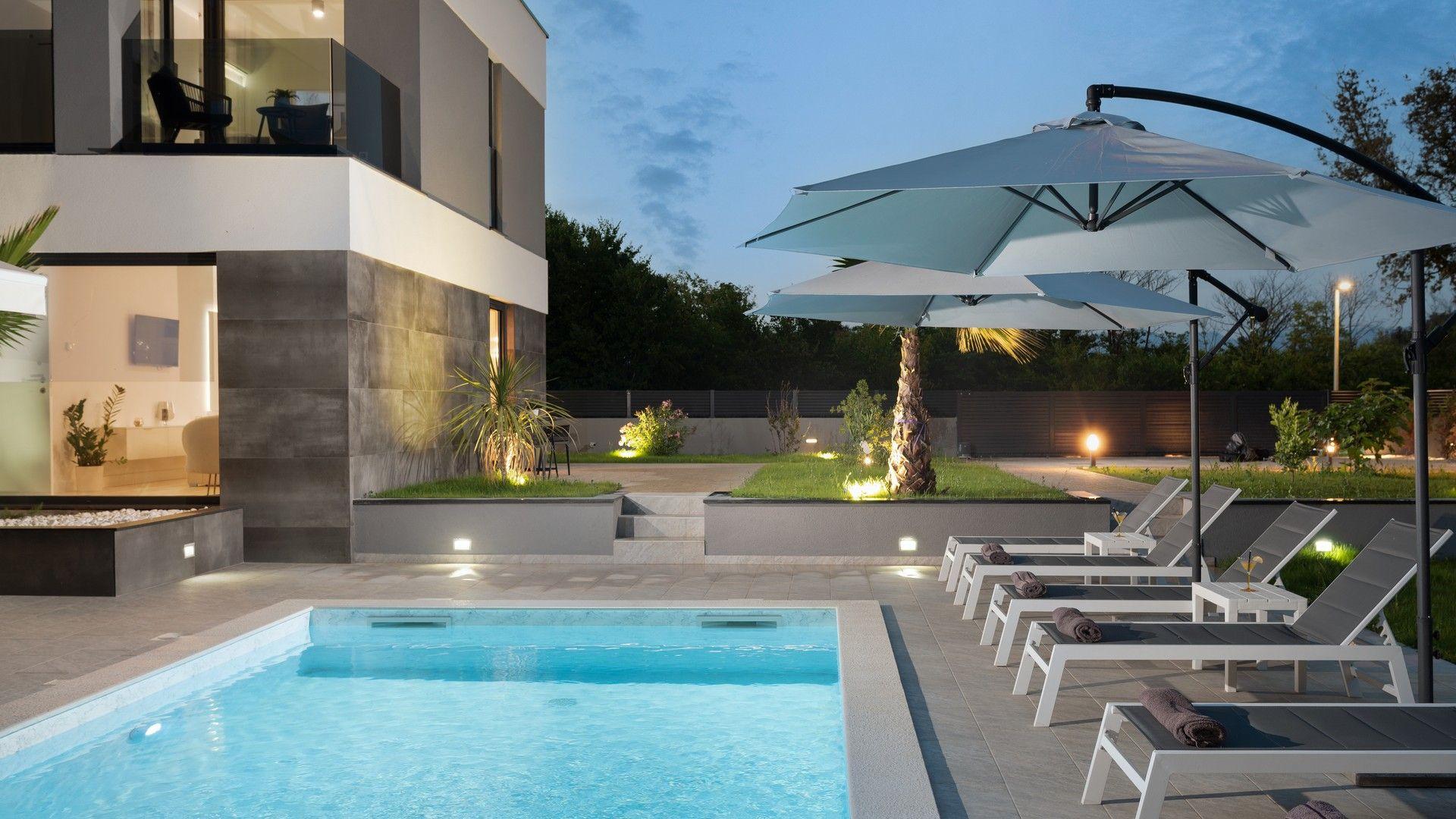 Ny modern villa nära Zadar