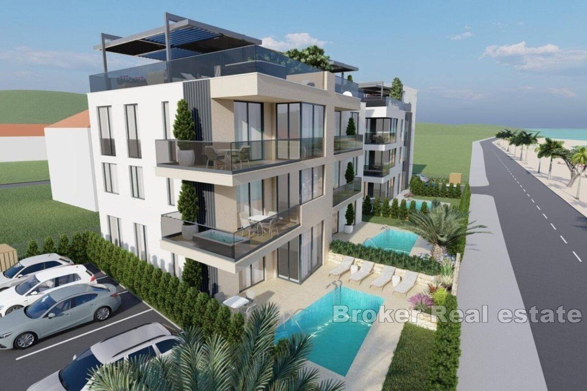 Zadar - Novopostavené apartmány v prvom rade pri mori