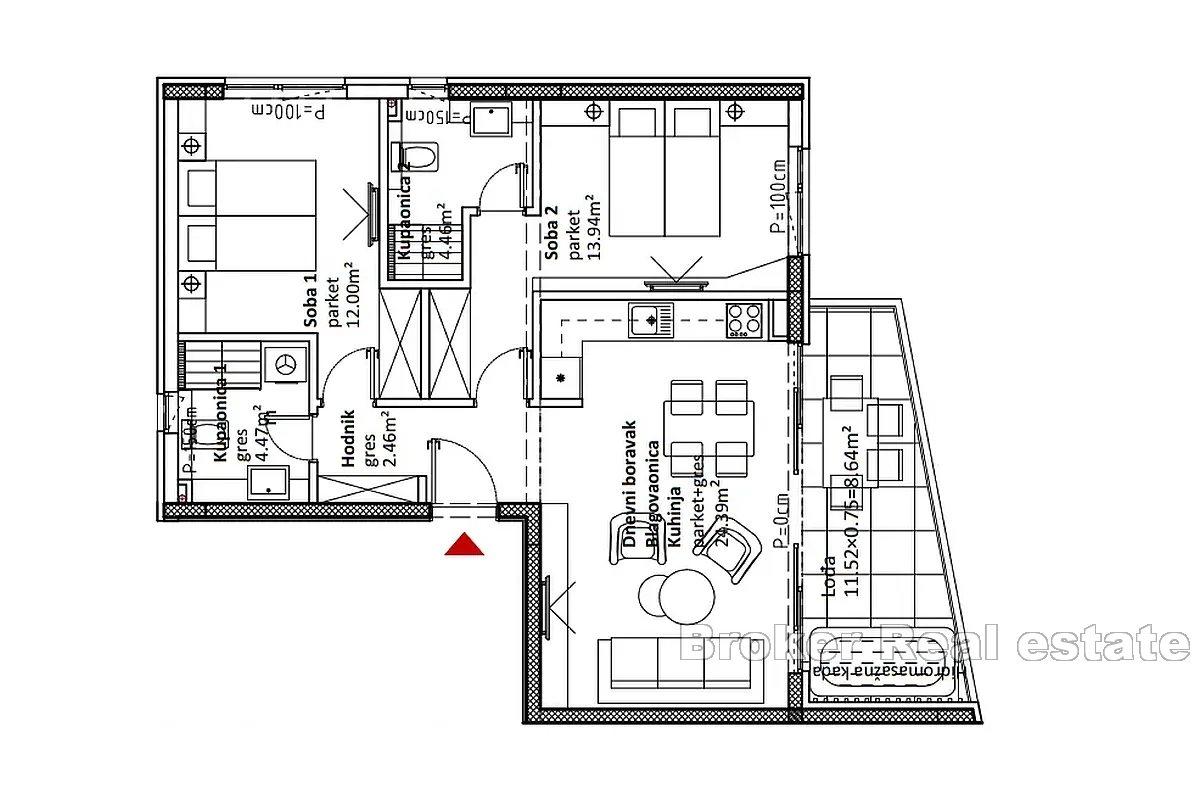 Appartamenti di nuova costruzione in prima fila al mare
