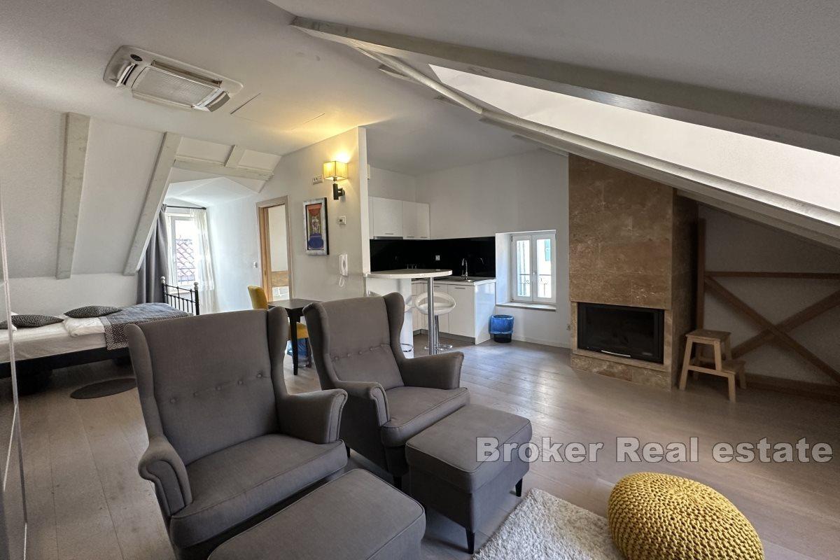 Modern apartments in the historic city center