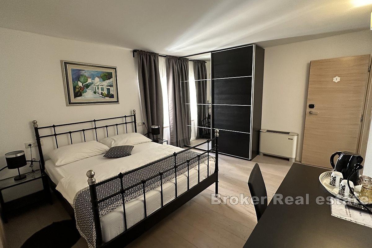 Modern apartments in the historic city center