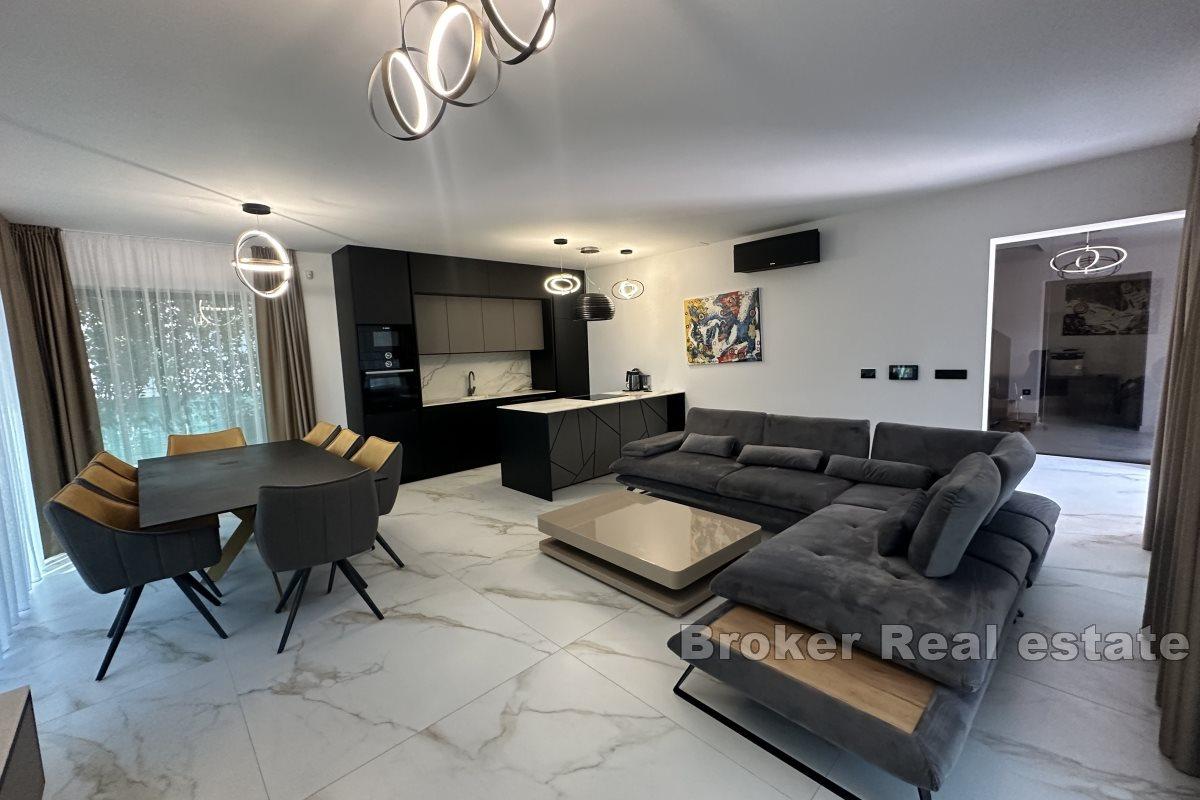 luxury villa with an unobstructed view of the sea