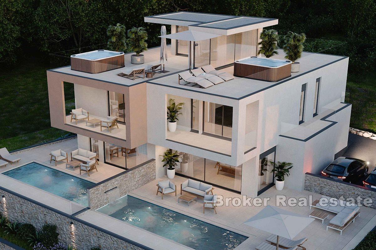 Parhusvilla med havsutsikt