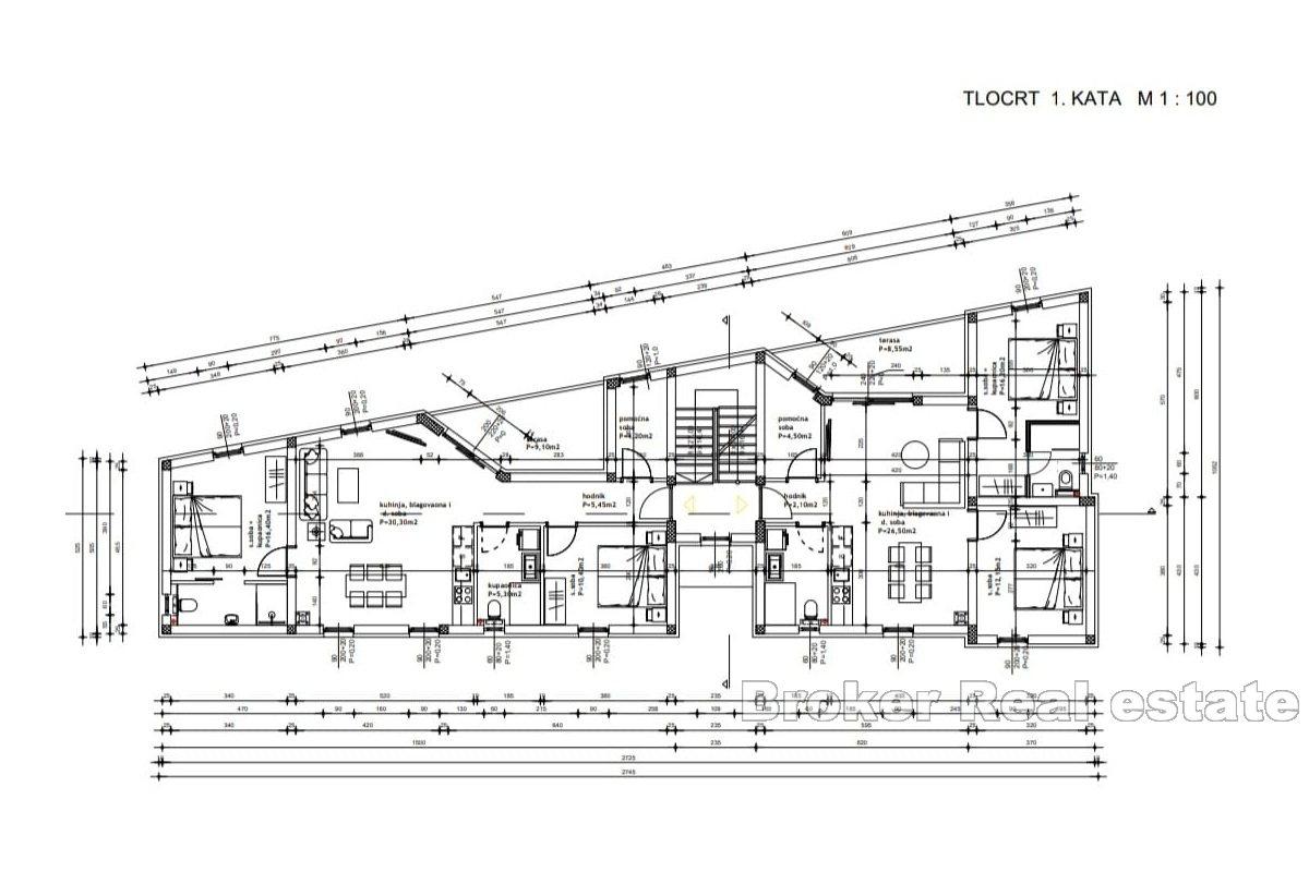 Appartement spacieux avec vue sur la mer