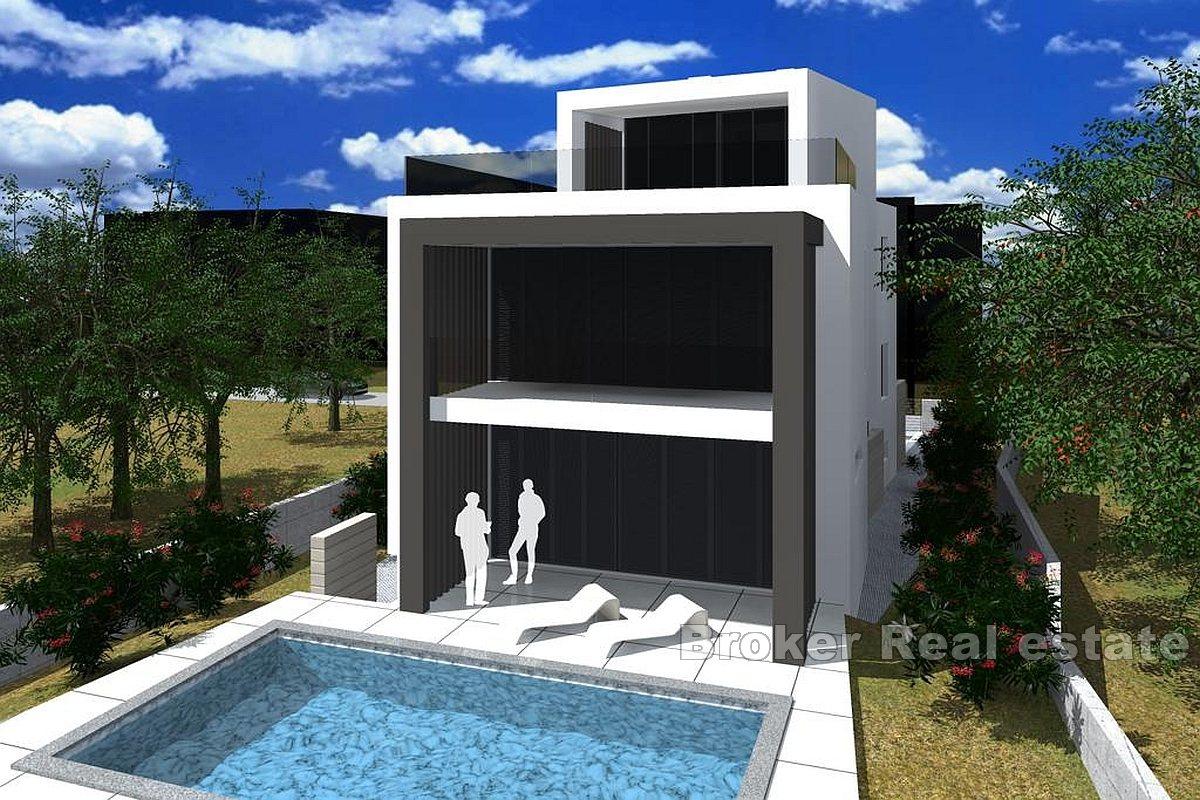 Neu gebaute Luxusvilla mit Panoramablick auf das Meer