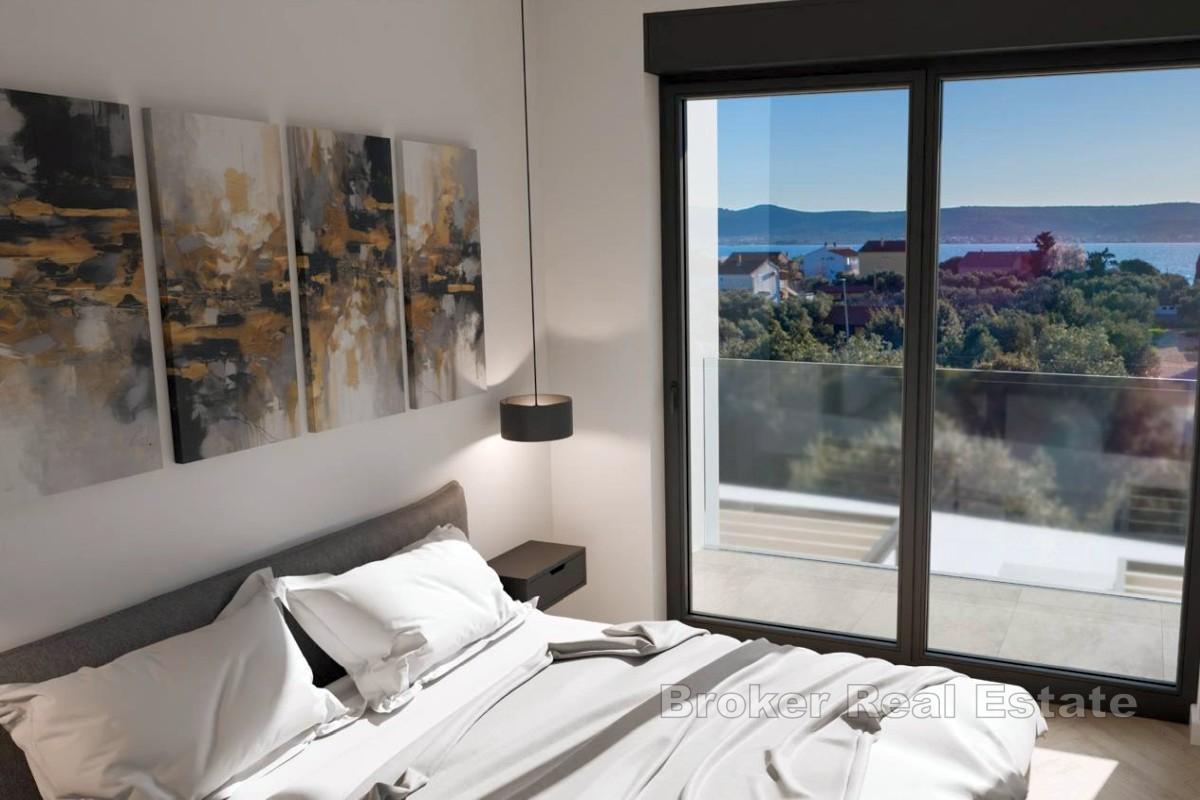 Appartamento in un moderno edificio di nuova costruzione con una splendida vista sul mare