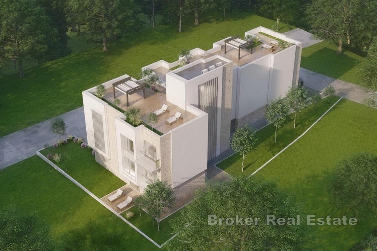 Apartament typu duplex z widokiem na ogród i morze