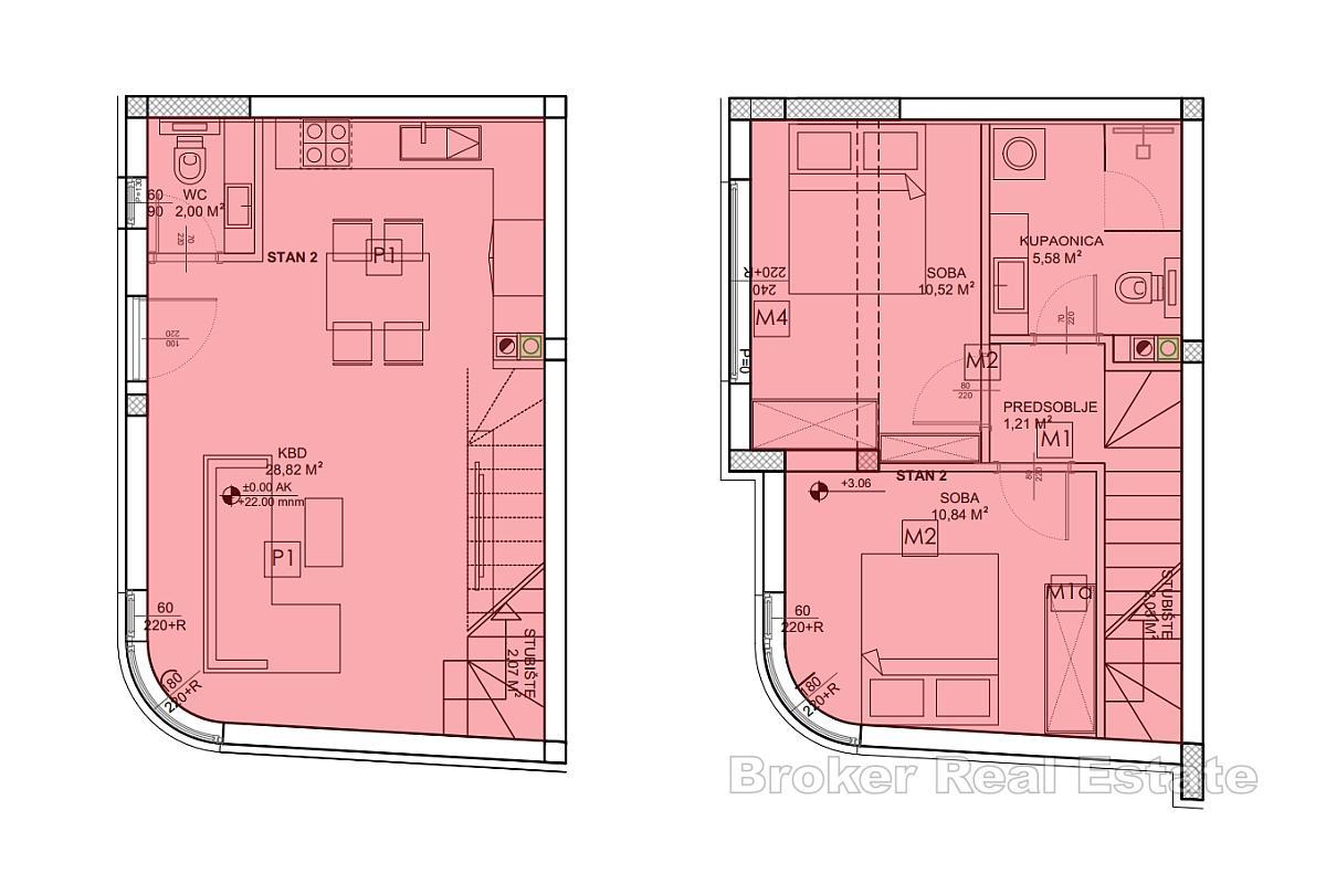 Appartamento in un nuovo edificio con vista mare