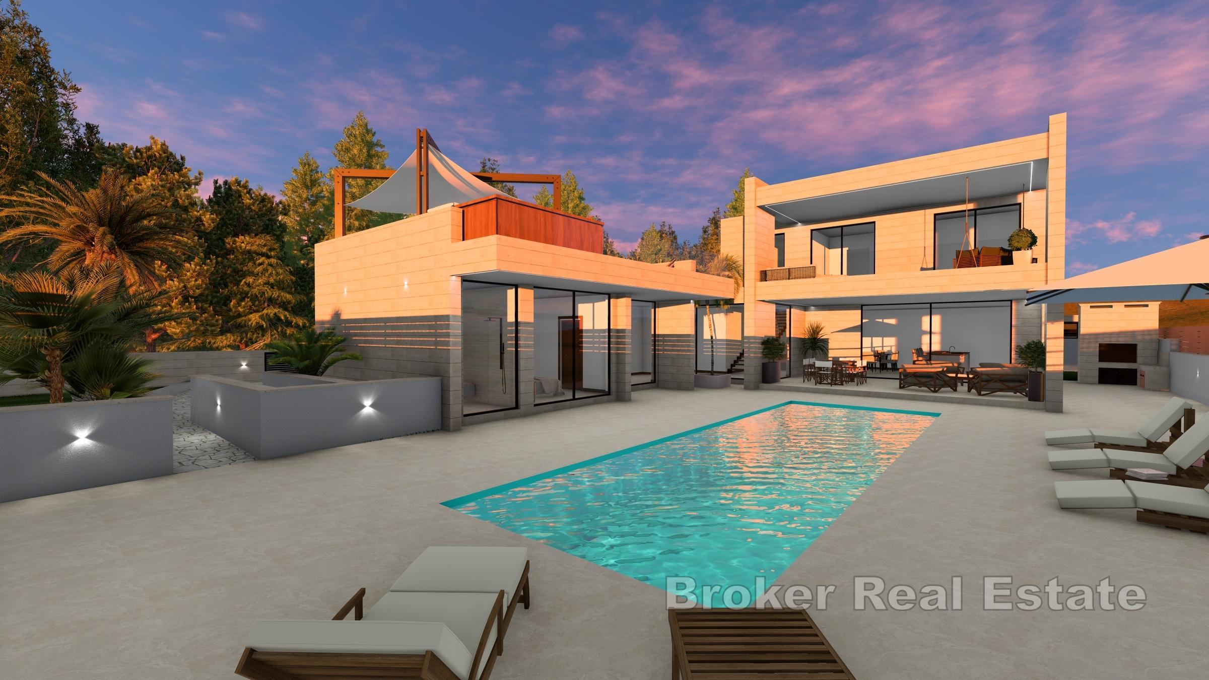 Moderne Villa mit Pool und Meerblick