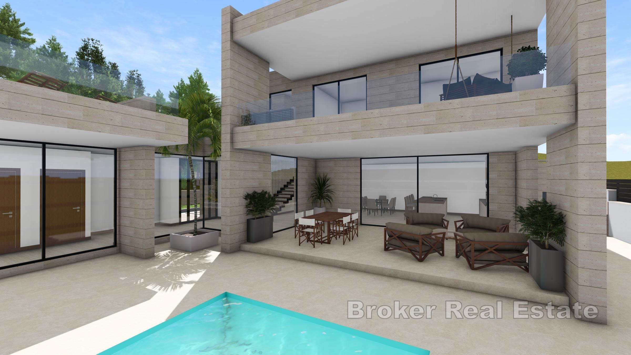 Moderne Villa mit Pool und Meerblick