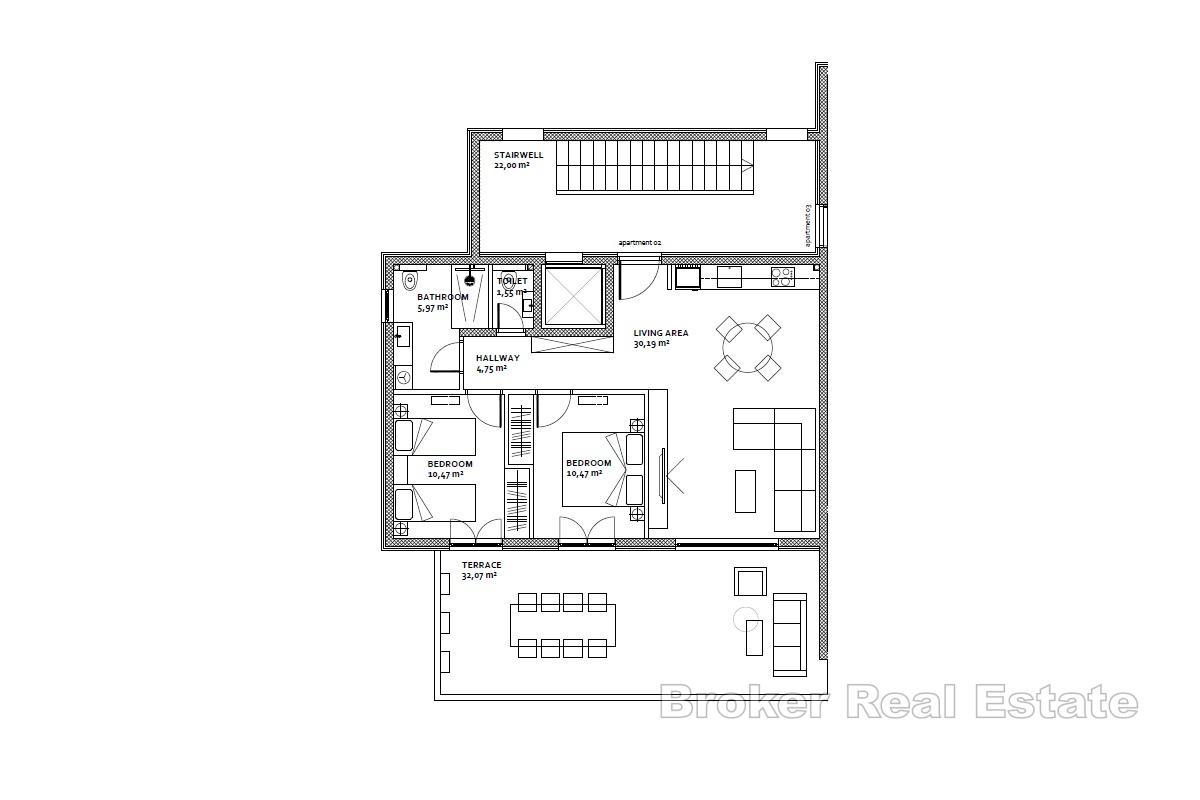 Zadarská oblasť - Luxusný apartmán v prvom rade pri mori