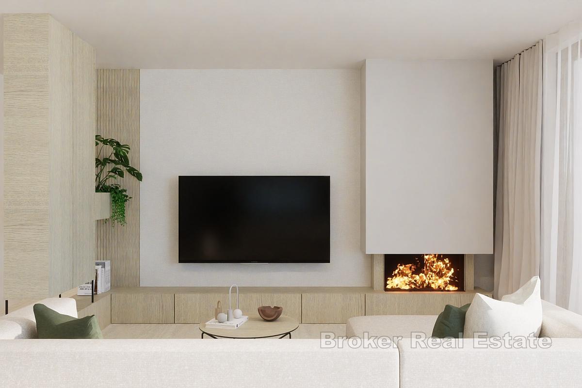 Stan s privatnim bazenom u novogradnji