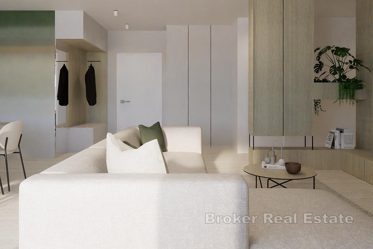 Stan s privatnim bazenom u novogradnji