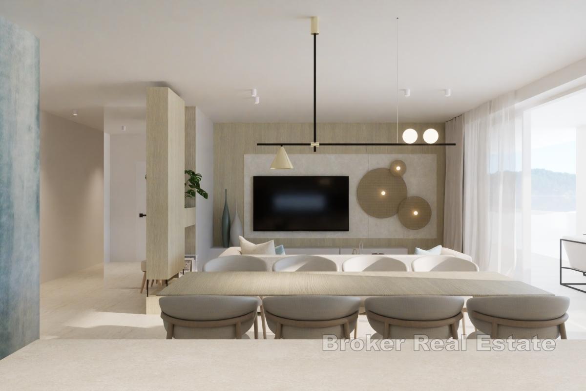 Luksusowy penthouse z widokiem na morze i prywatnym basenem