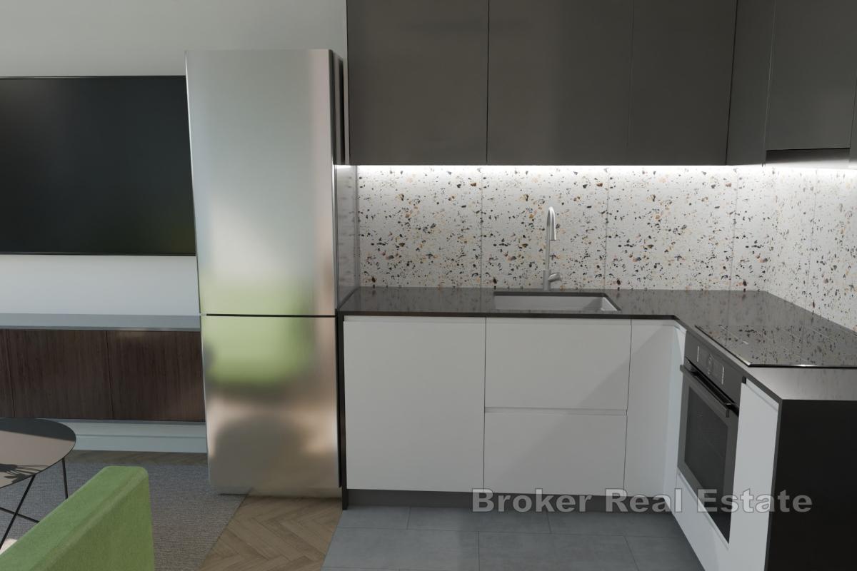 Nowoczesny apartament z jedną sypialnią blisko morza