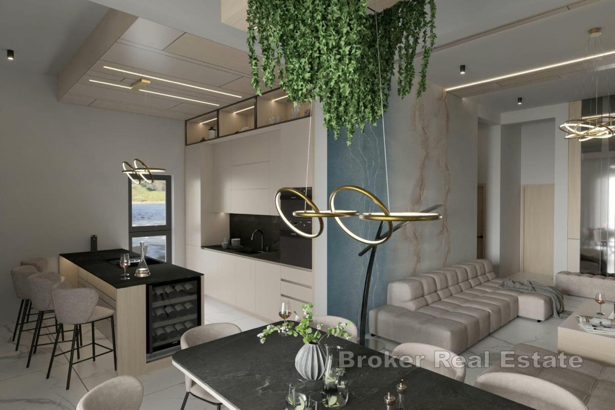 Třípokojový apartmán s bazénem v první řadě u moře