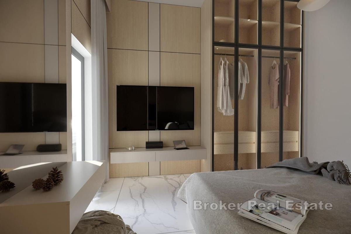 Třípokojový apartmán s bazénem v první řadě u moře