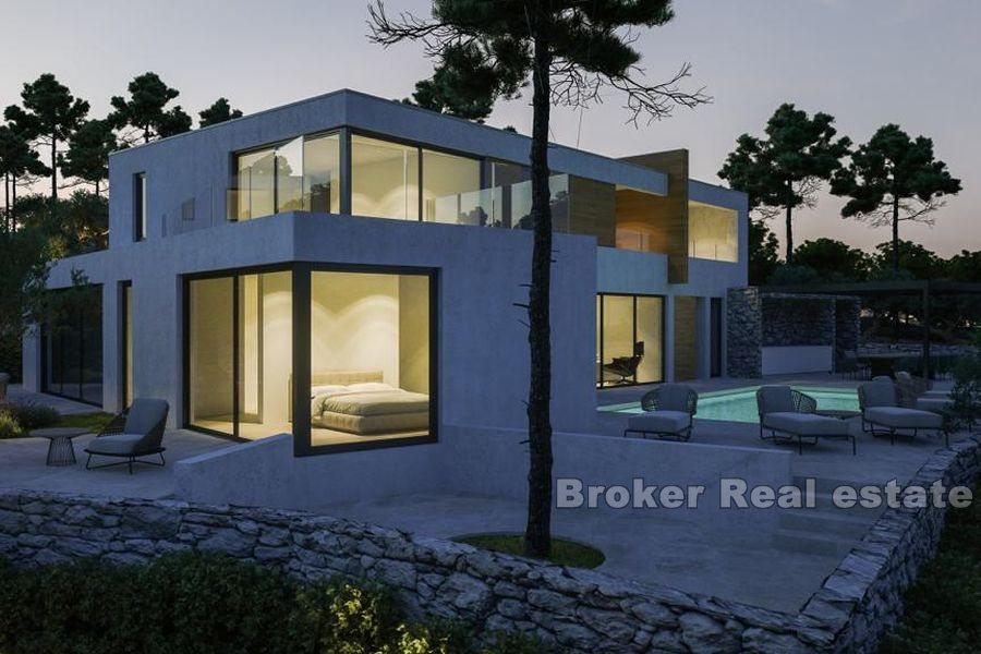 Vodice - Moderní vila s výjimečným výhledem na moře