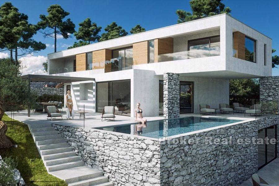 Vodice - Moderní vila s výhledem na moře