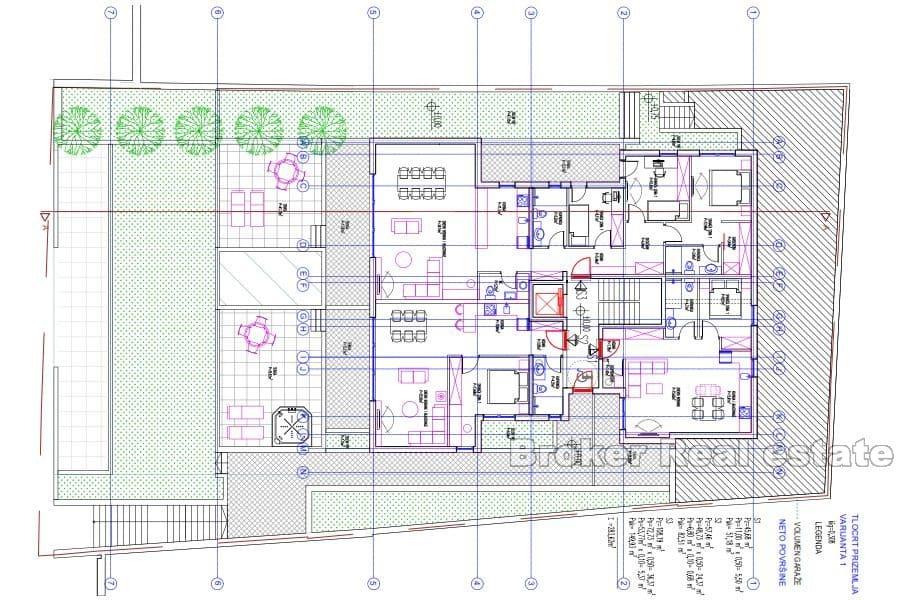 Split - Meje, vynikající apartmány v nové budově