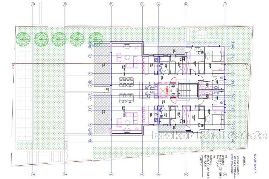 Split - Meje, vynikající apartmány v nové budově