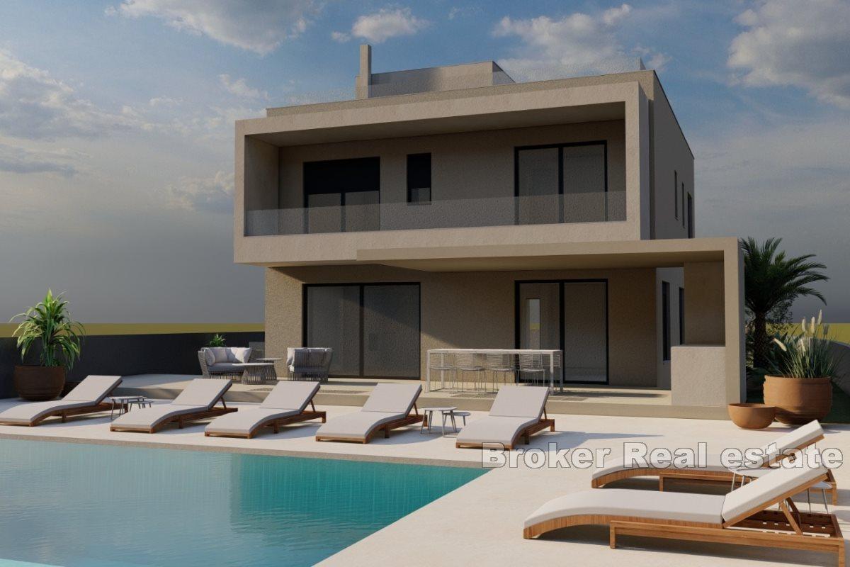 Nedaleko Splitu - Moderní vila s výhledem na moře